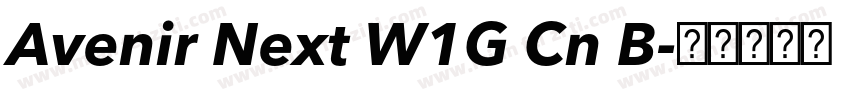 Avenir Next W1G Cn B字体转换